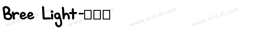 Bree Light字体转换